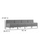 Flash Furniture 4 Piece Gray LeatherSoft Modular Lounge Set ZB-IMAG-MIDCH-4-GY-GG - alternate 2